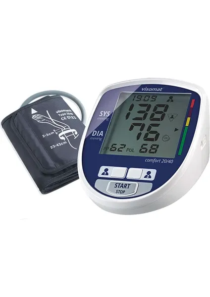 Visomat Comfort 20/40 Çift Hafızalı Koldan Ölçme Tansiyon Aleti