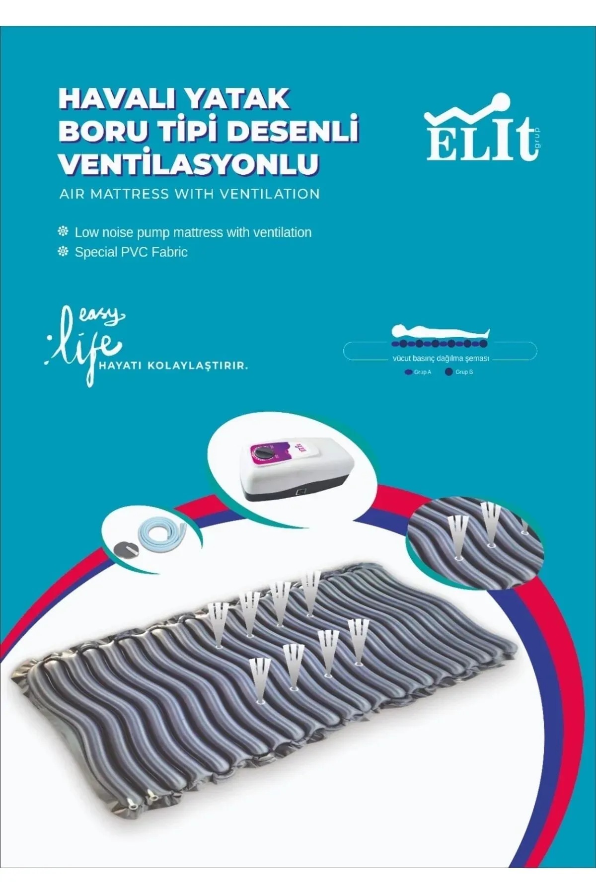 ELIT Yeni Nesil Havalı Yatak Ventilasyonlu