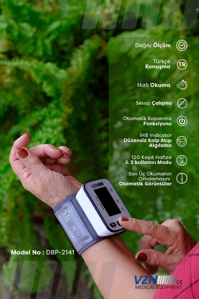 Bilek Tipi Konuşan Dijital Tansiyon Aleti