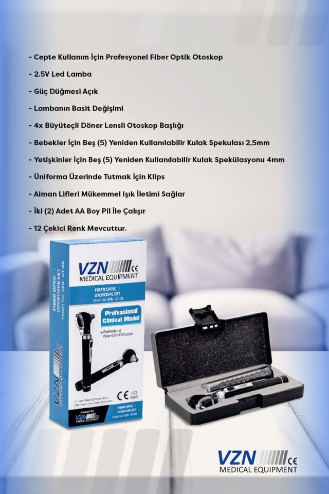 Fiber Optik Otoskop Set VZN-OT-08