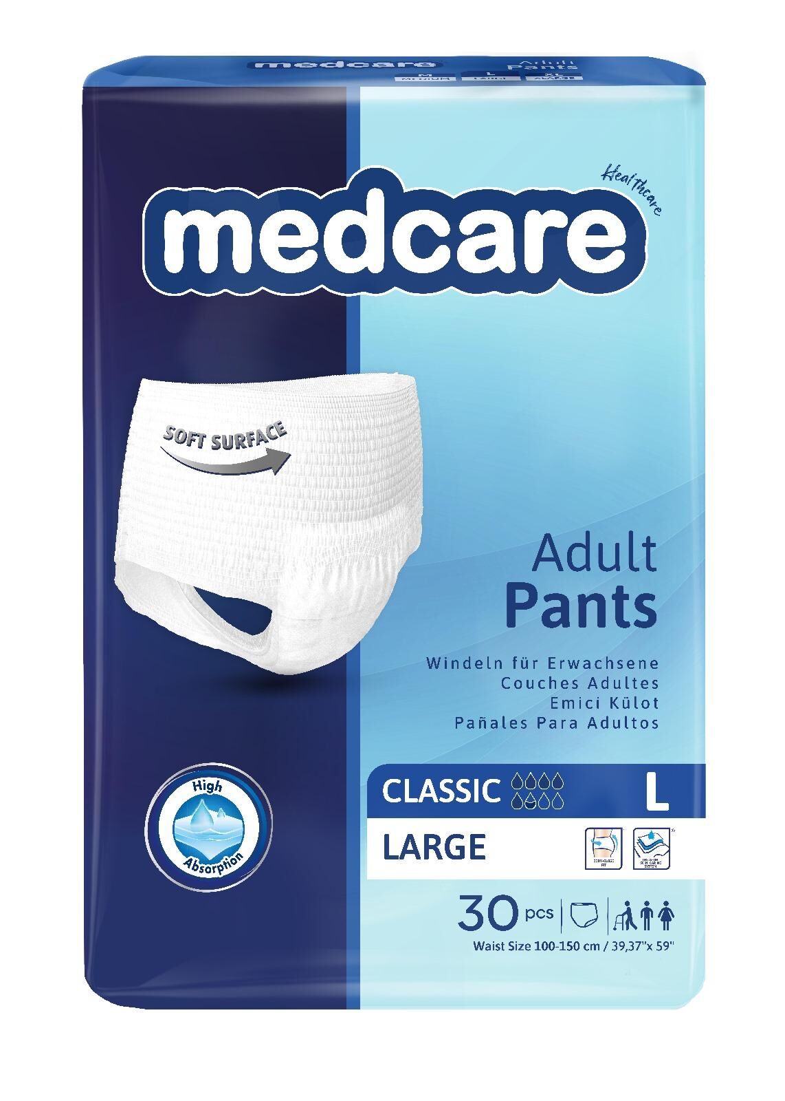 MEDCARE Emici Külot Bez Classic Large