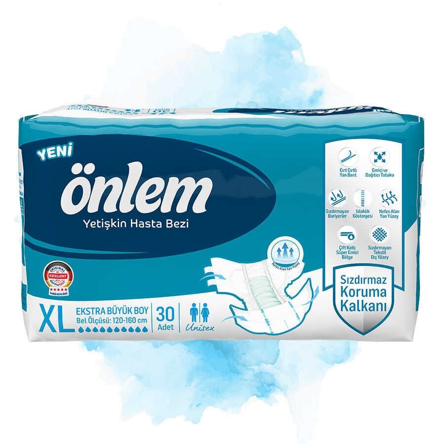 ÖNLEM Yetişkin Hasta Bezi Belbantlı 30'lu XLarge