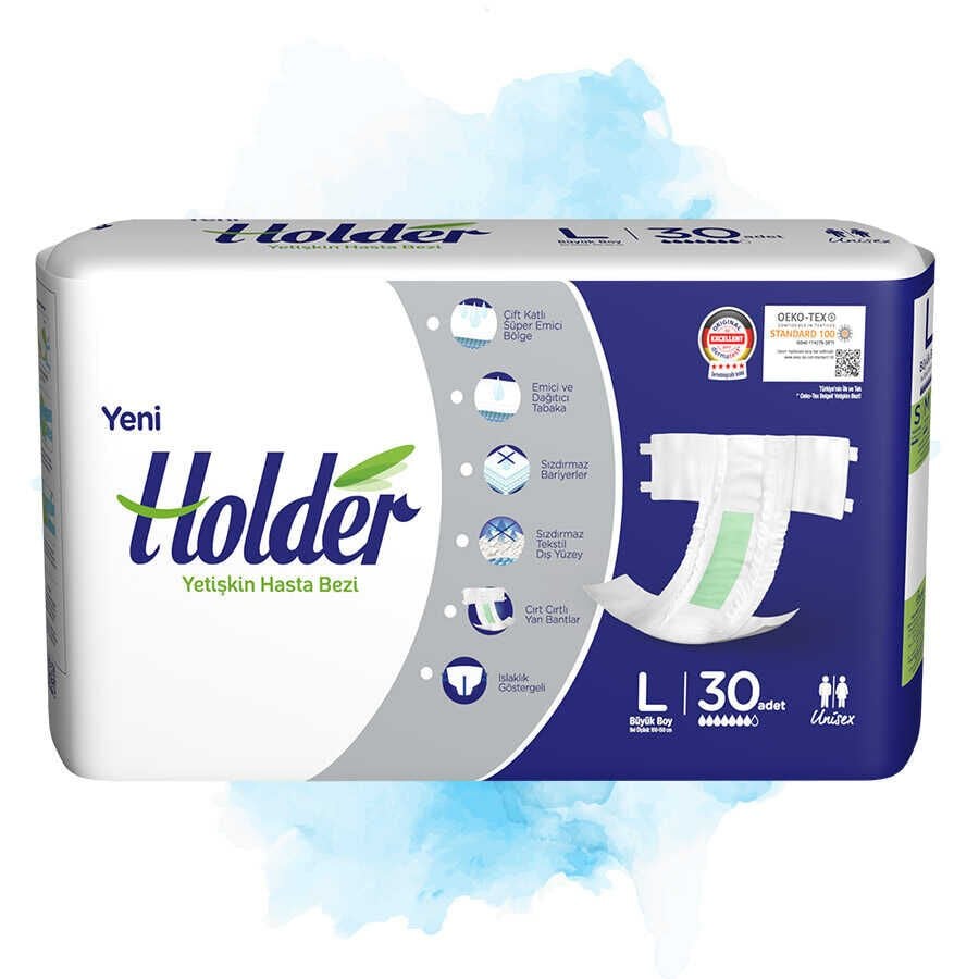 HOLDER Belbantlı Yetişkin Hasta Bezi 30'lu Large