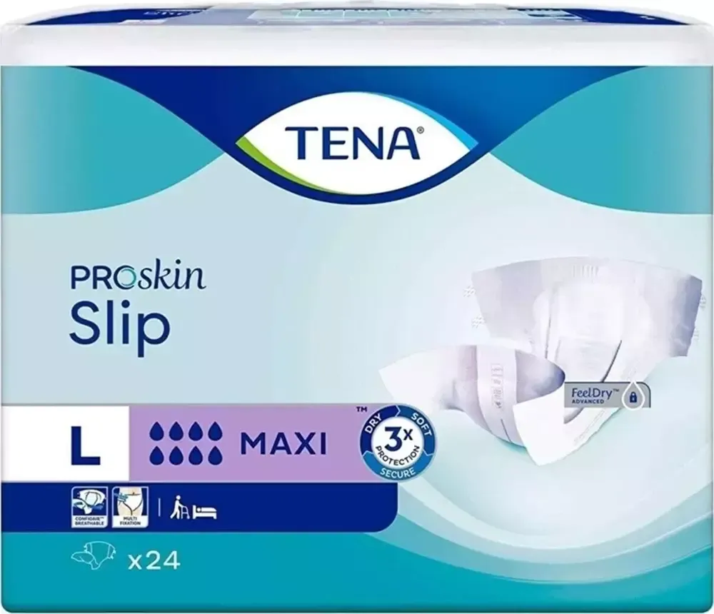 TENA Slip Maxi Bel Bantlı Hasta Bezi 8 Damla 24'lü Large