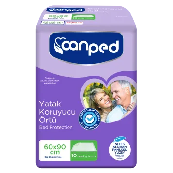 CANPED Yatak Koruyucu Örtü 60x90 cm 10'lu
