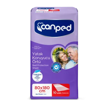 CANPED Yatak Koruyucu Örtü 80x180 cm 10'lu