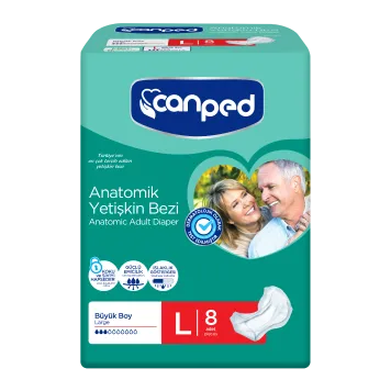 CANPED Anatomik Yetişkin Bezi 8'li Large