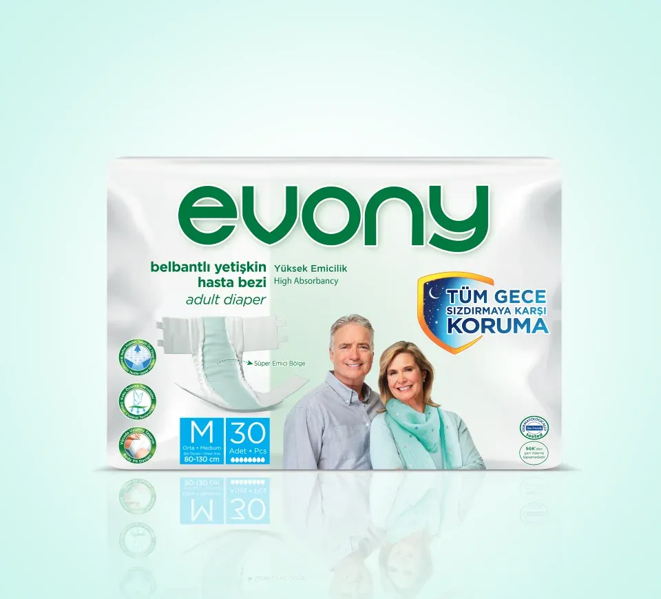 EVONY Belbantlı Yetişkin Hasta Bezi 30'lu Medium