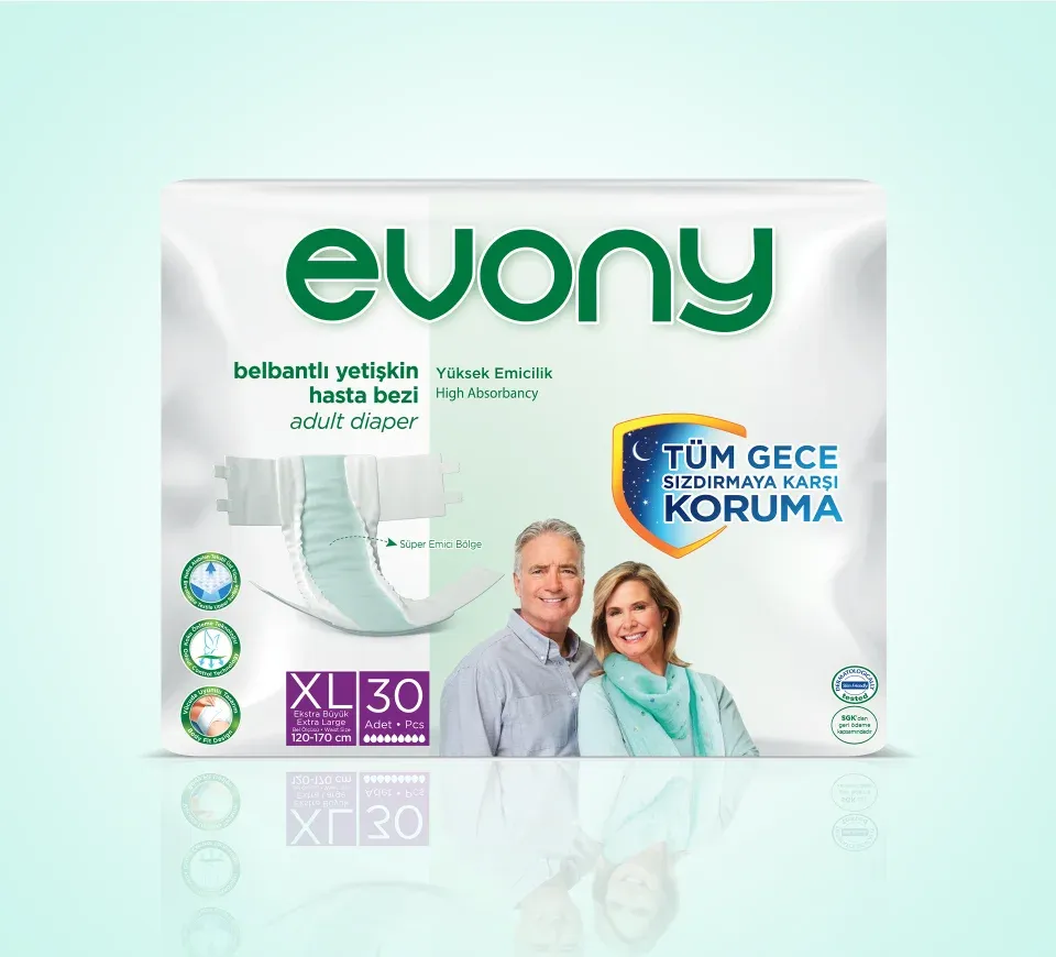EVONY Belbantlı Yetişkin Hasta Bezi 30'lu XLarge