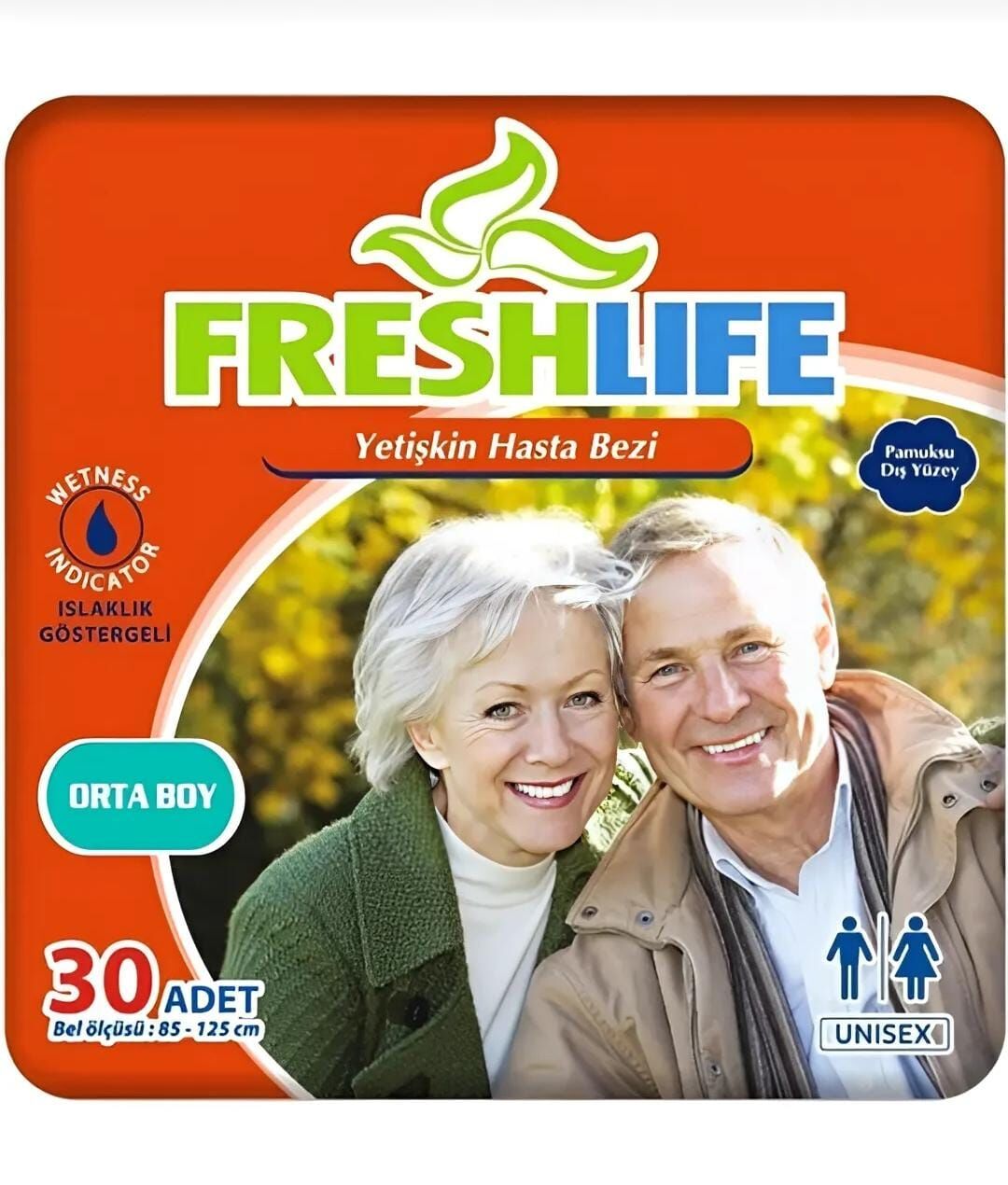 FRESHLIFE Belbantlı Yetişkin Hasta Bezi 30'lu Medium