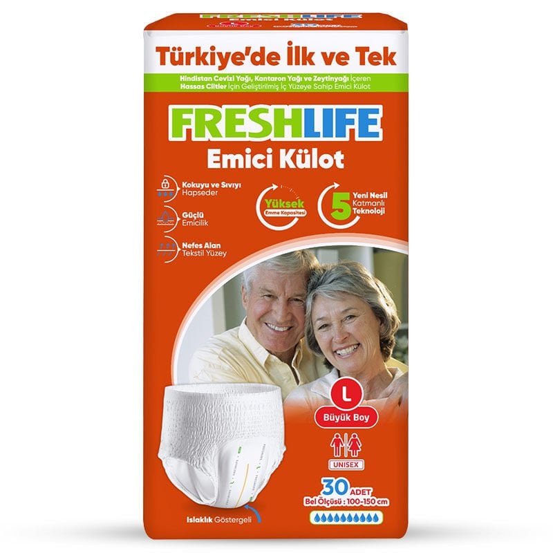 FRESHLIFE Emici Külot 30'lu Large