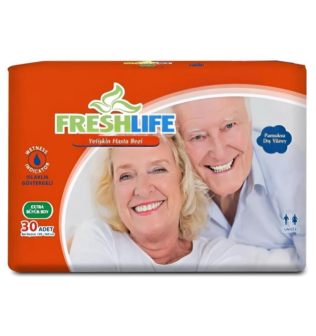 FRESHLIFE Belbantlı Yetişkin Hasta Bezi 30'lu XLarge