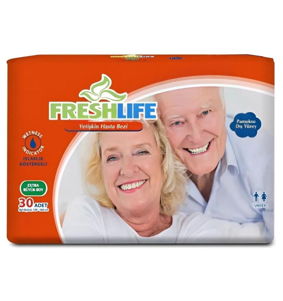 FRESHLIFE Belbantlı Yetişkin Hasta Bezi 30'lu XLarge