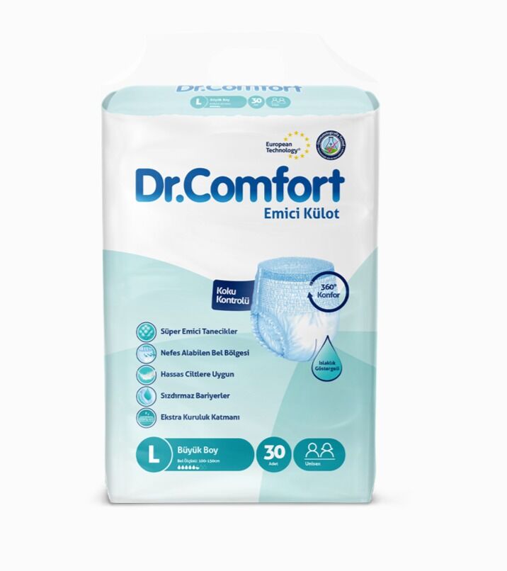 DR. COMFORT Yetişkin Emici Külot Large 30'lu