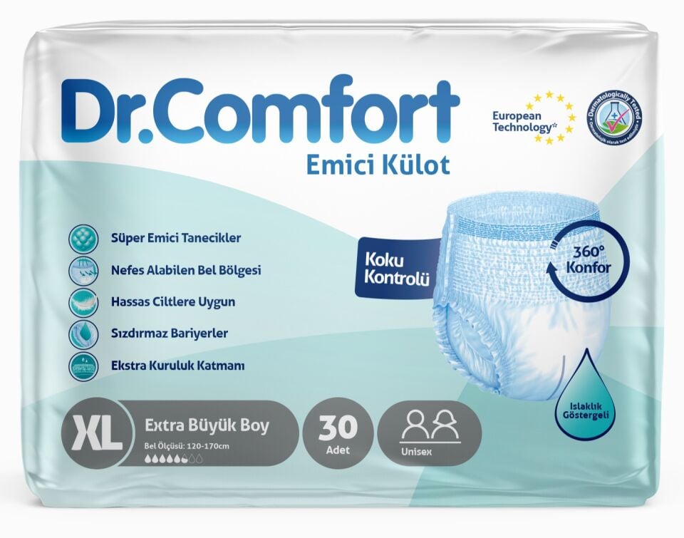 DR. COMFORT Yetişkin Emici Külot XLarge 30'lu