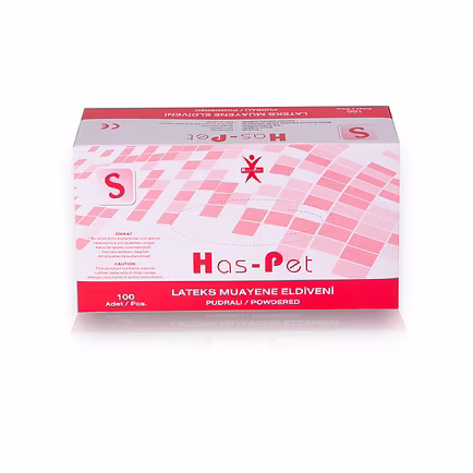 HASPET Pudralı Lateks Eldiven Small