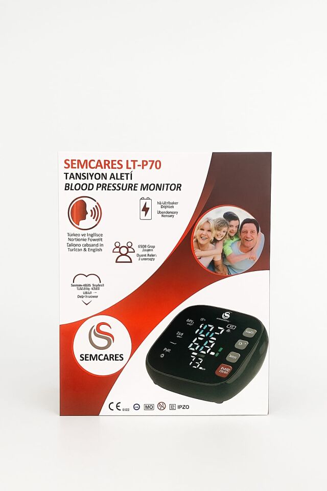SEMCARES Şarjlı Türkçe Konuşan Dijital Tansiyon Aleti
