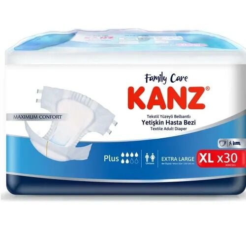 KANZ Belbantlı Yetişkin Hasta Bezi 30'lu XLarge
