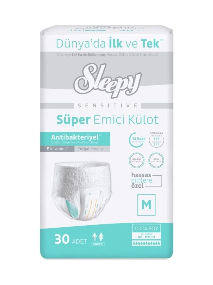 SLEEPY Emici Külot Bez 30'lu Medium