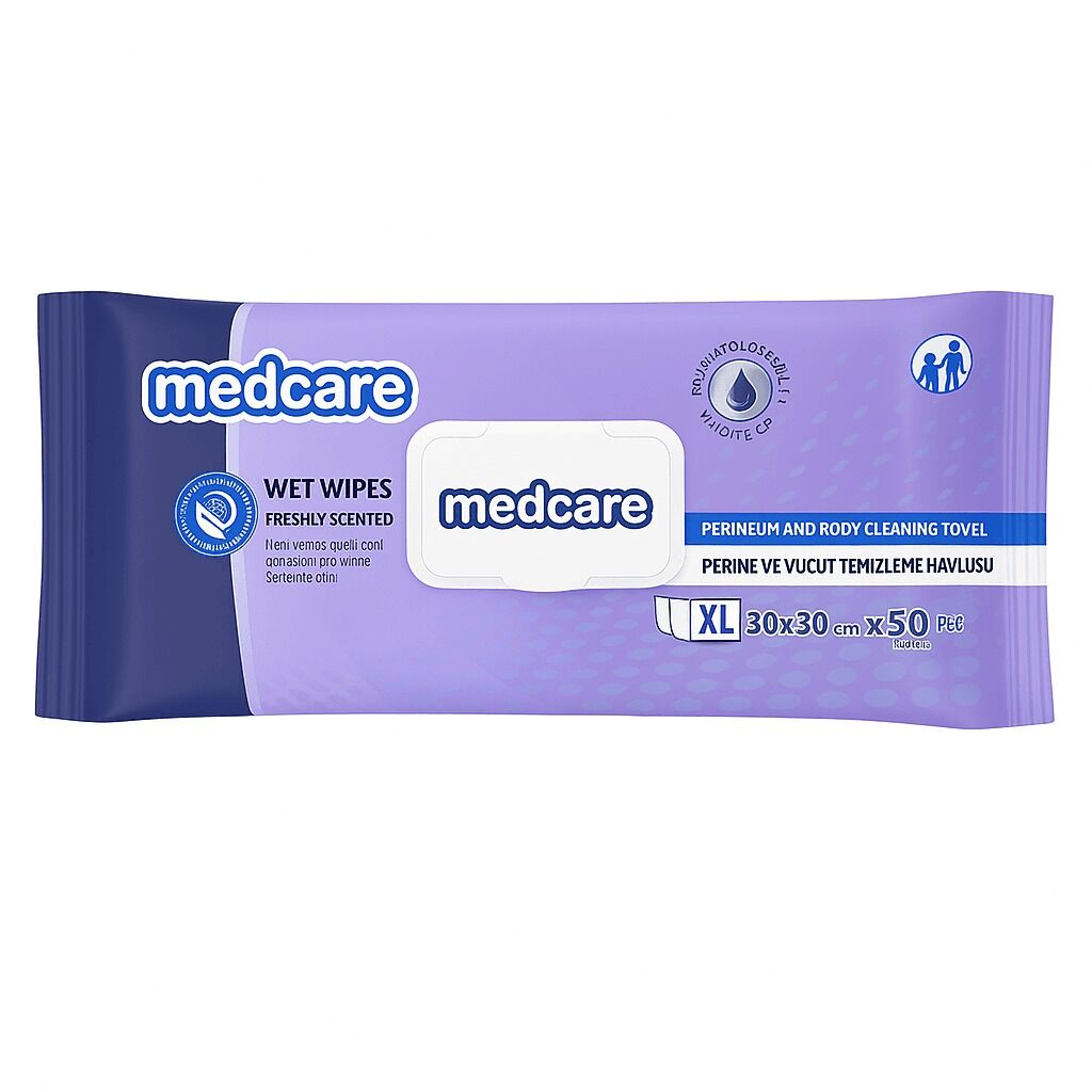MEDCARE Vücut ve Perine Bölgesi Temizleme Havlusu