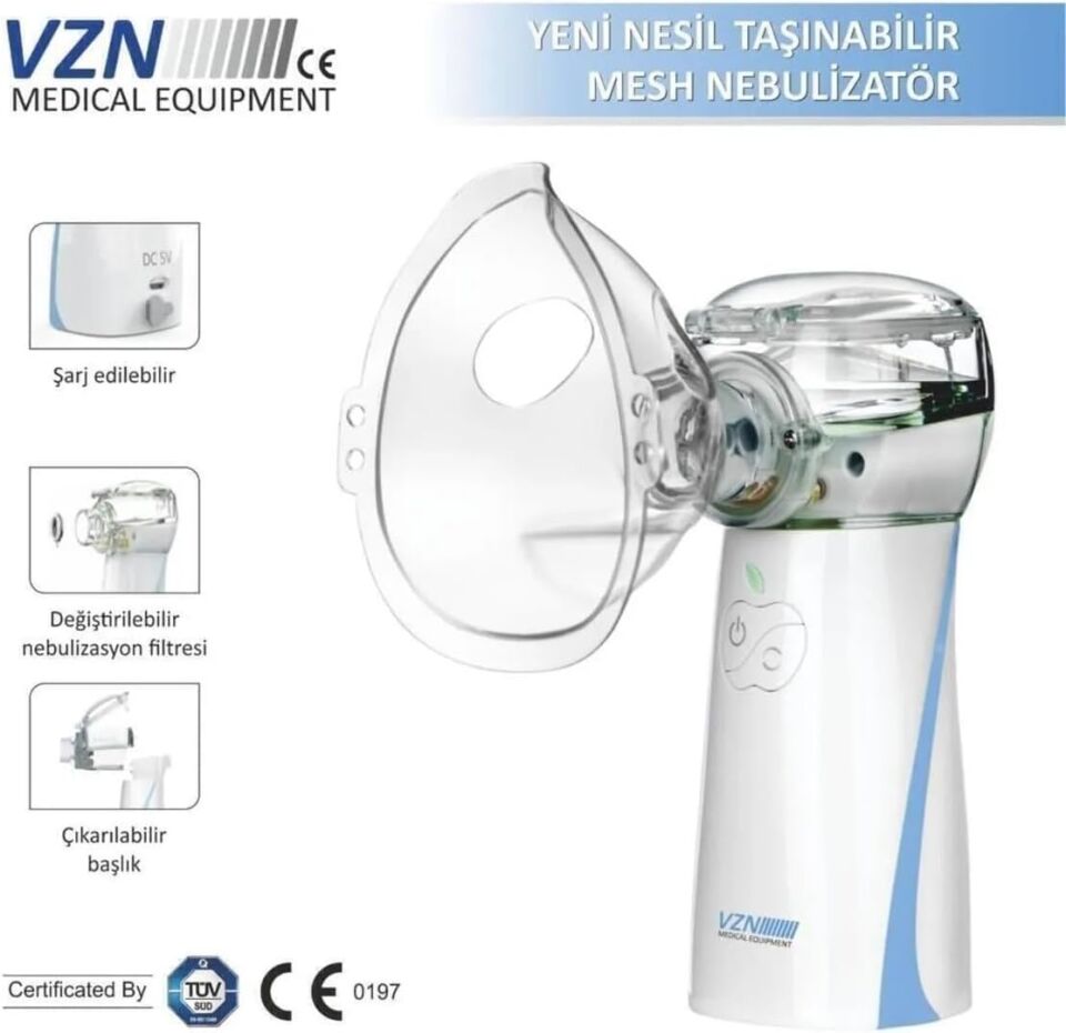 VZN LT-N200 Taşınabilir Mesh Nebulizatör