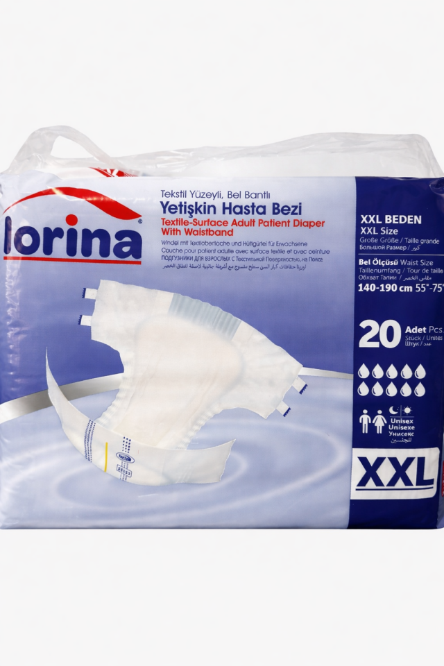 LORINA Belbantlı Hasta Bezi XXL