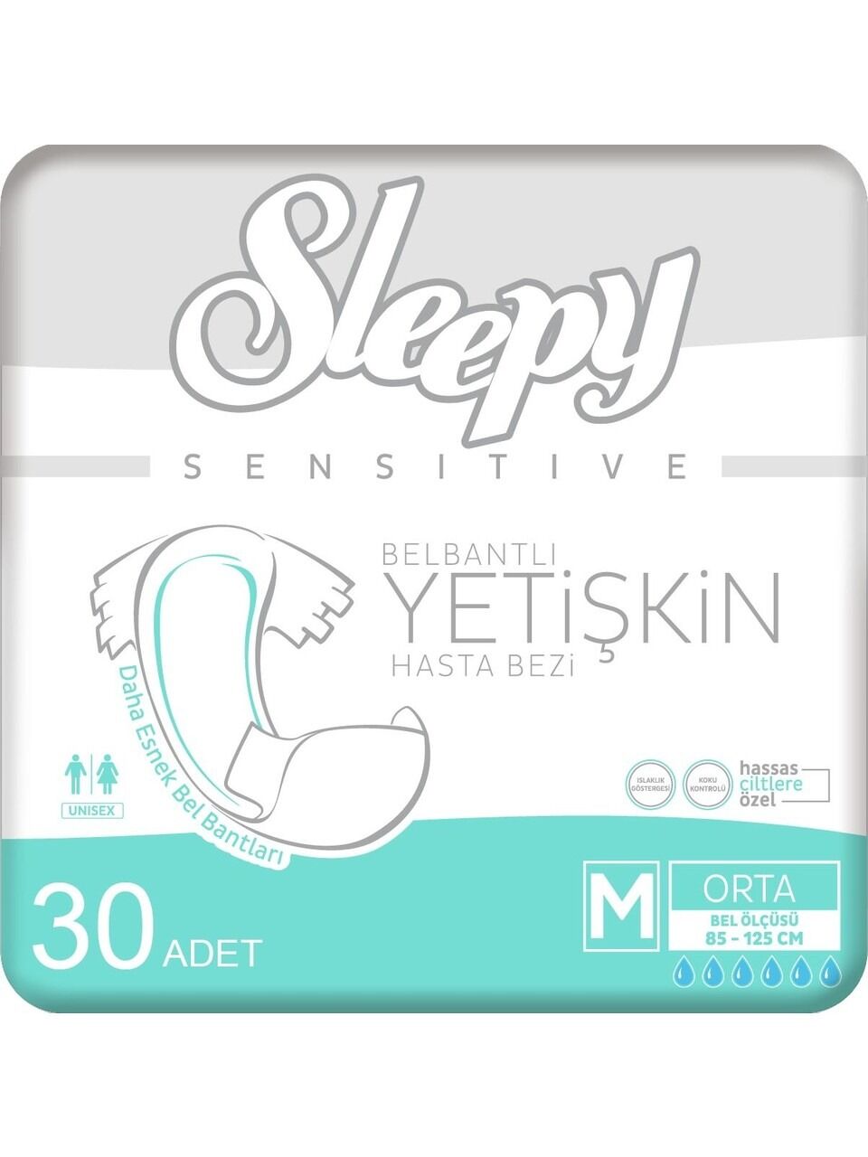 SLEEPY Belbantlı Yetişkin Hasta Bezi Medıum